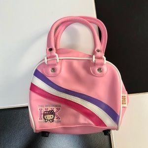 Vintage Y2K Hello Kitty Mini Bag Pink Varsity Academia Bowling Medicine Bag Cute